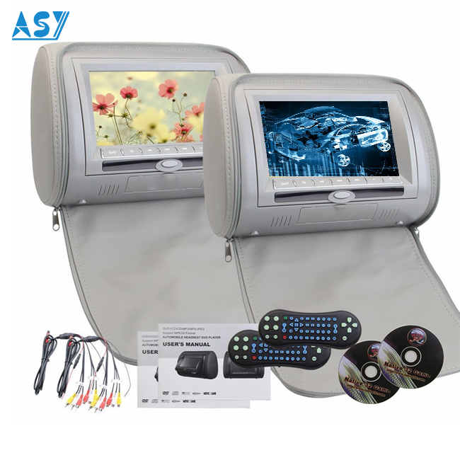 Universal Headrest  Monitor Car  TV  Screen With DVD Player